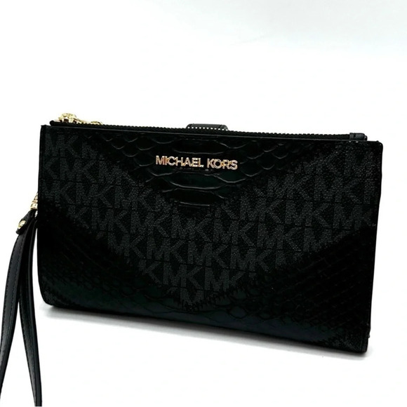 Michael Kors Large Double Zip Wallet Wristlet
Black Multi - Picture 1 of 9